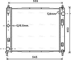 Ava Quality Cooling DN2385 - Radiators, Motora dzesēšanas sistēma ps1.lv