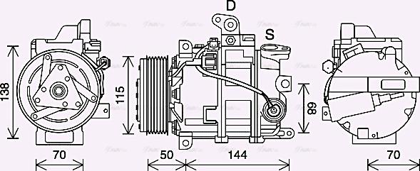 Ava Quality Cooling DNAK447 - Kompresors, Gaisa kond. sistēma ps1.lv