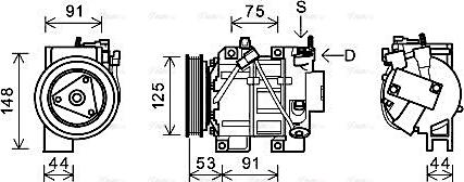 Ava Quality Cooling DNAK335 - Kompresors, Gaisa kond. sistēma ps1.lv