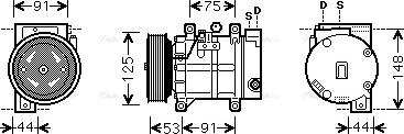 Ava Quality Cooling DNAK259 - Kompresors, Gaisa kond. sistēma ps1.lv