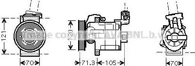 Ava Quality Cooling DN K306 - Kompresors, Gaisa kond. sistēma ps1.lv