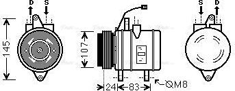 Ava Quality Cooling DWAK096 - Kompresors, Gaisa kond. sistēma ps1.lv