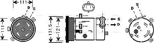 Ava Quality Cooling DWAK038 - Kompresors, Gaisa kond. sistēma ps1.lv