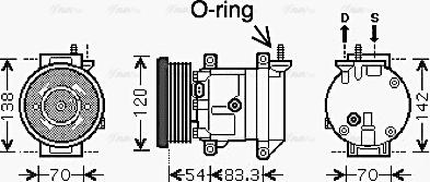 Ava Quality Cooling DWAK071 - Kompresors, Gaisa kond. sistēma ps1.lv