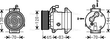 Ava Quality Cooling DWK095 - Kompresors, Gaisa kond. sistēma ps1.lv