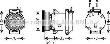 Ava Quality Cooling DWK091 - Kompresors, Gaisa kond. sistēma ps1.lv