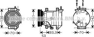 Ava Quality Cooling DW K080 - Kompresors, Gaisa kond. sistēma ps1.lv