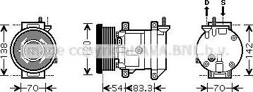 Ava Quality Cooling DW K071 - Kompresors, Gaisa kond. sistēma ps1.lv