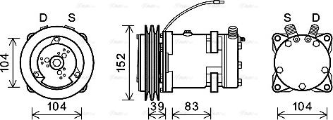 Ava Quality Cooling DZAK013 - Kompresors, Gaisa kond. sistēma ps1.lv