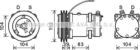 Ava Quality Cooling DZK013 - Kompresors, Gaisa kond. sistēma ps1.lv