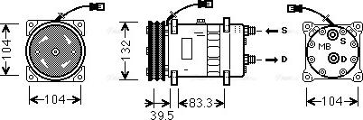 Ava Quality Cooling UVAK059 - Kompresors, Gaisa kond. sistēma ps1.lv