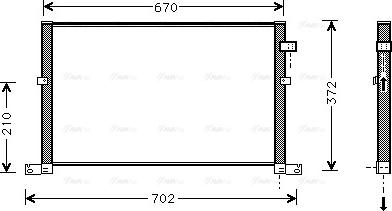 Ava Quality Cooling FD 5334 - Kondensators, Gaisa kond. sistēma ps1.lv