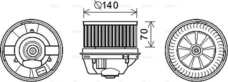 Ava Quality Cooling FD8496 - Salona ventilators ps1.lv