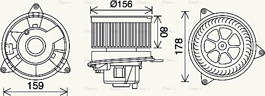 Ava Quality Cooling FD8638 - Salona ventilators ps1.lv