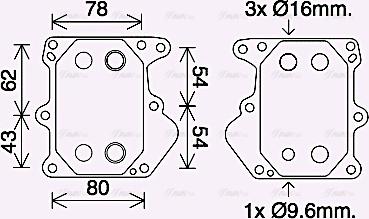 Ava Quality Cooling FD3625 - Eļļas radiators, Motoreļļa ps1.lv