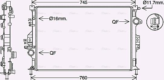 Ava Quality Cooling FD2639 - Radiators, Motora dzesēšanas sistēma ps1.lv