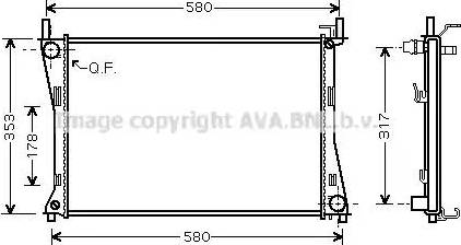 Ava Quality Cooling FD 2325 - Radiators, Motora dzesēšanas sistēma ps1.lv