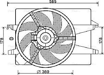 Ava Quality Cooling FD 7551 - Ventilators, Motora dzesēšanas sistēma ps1.lv