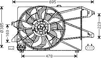 Ava Quality Cooling FD 7504 - Ventilators, Motora dzesēšanas sistēma ps1.lv