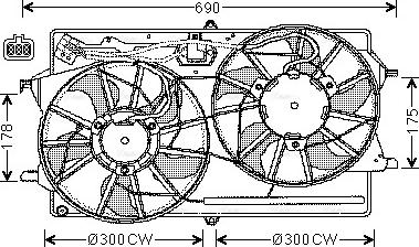 Ava Quality Cooling FD 7505 - Ventilators, Motora dzesēšanas sistēma ps1.lv