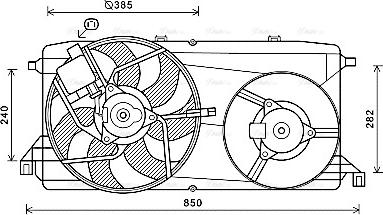 Ava Quality Cooling FD7580 - Ventilators, Motora dzesēšanas sistēma ps1.lv