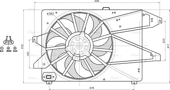 Ava Quality Cooling FD7713 - Ventilators, Motora dzesēšanas sistēma ps1.lv