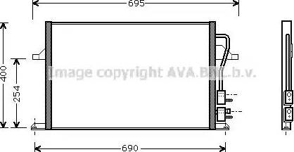 Ava Quality Cooling FDA5259 - Kondensators, Gaisa kond. sistēma ps1.lv