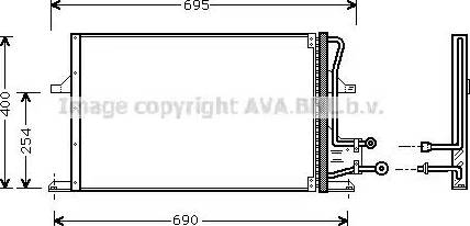 Ava Quality Cooling FDA5227 - Kondensators, Gaisa kond. sistēma ps1.lv