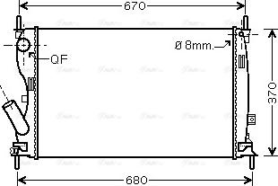 Ava Quality Cooling FDA2408 - Radiators, Motora dzesēšanas sistēma ps1.lv