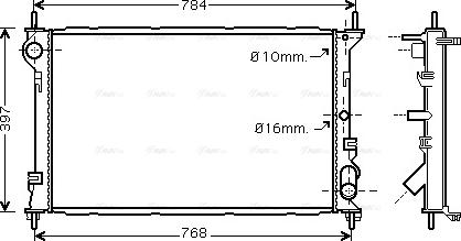 Ava Quality Cooling FDA2411 - Radiators, Motora dzesēšanas sistēma ps1.lv