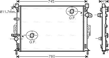 Ava Quality Cooling FDA2424 - Radiators, Motora dzesēšanas sistēma ps1.lv