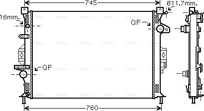 Ava Quality Cooling FDA2425 - Radiators, Motora dzesēšanas sistēma ps1.lv