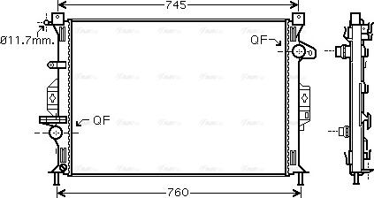 Ava Quality Cooling FDA2423 - Radiators, Motora dzesēšanas sistēma ps1.lv