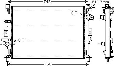 Ava Quality Cooling FDA2422 - Radiators, Motora dzesēšanas sistēma ps1.lv