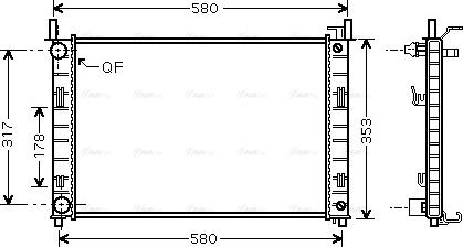 Ava Quality Cooling FDA2324 - Radiators, Motora dzesēšanas sistēma ps1.lv