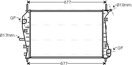 Ava Quality Cooling FDA2376 - Radiators, Motora dzesēšanas sistēma ps1.lv