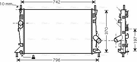 Ava Quality Cooling FDA2370 - Radiators, Motora dzesēšanas sistēma ps1.lv