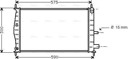 Ava Quality Cooling FDA2218 - Radiators, Motora dzesēšanas sistēma ps1.lv