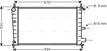 Ava Quality Cooling FDA2217 - Radiators, Motora dzesēšanas sistēma ps1.lv