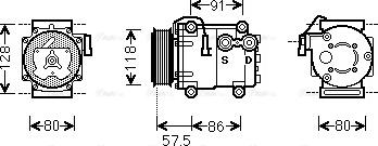 Ava Quality Cooling FDAK451 - Kompresors, Gaisa kond. sistēma ps1.lv