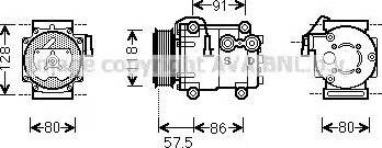 Ava Quality Cooling FDK451 - Kompresors, Gaisa kond. sistēma ps1.lv