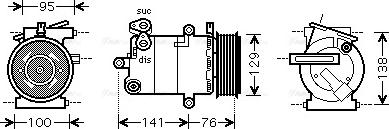 Ava Quality Cooling FDAK417 - Kompresors, Gaisa kond. sistēma ps1.lv