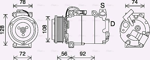 Ava Quality Cooling FDK637 - Kompresors, Gaisa kond. sistēma ps1.lv