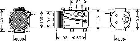 Ava Quality Cooling FD K171 - Kompresors, Gaisa kond. sistēma ps1.lv