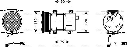 Ava Quality Cooling FDAK284 - Kompresors, Gaisa kond. sistēma ps1.lv
