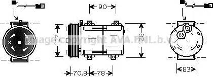 Ava Quality Cooling FD K281 - Kompresors, Gaisa kond. sistēma ps1.lv