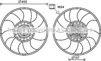 Ava Quality Cooling FDC609 - Ventilators, Motora dzesēšanas sistēma ps1.lv