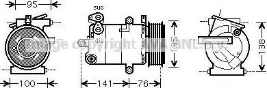 Ava Quality Cooling FD K417 - Kompresors, Gaisa kond. sistēma ps1.lv