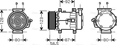 Ava Quality Cooling FD K432 - Kompresors, Gaisa kond. sistēma ps1.lv