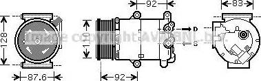 Ava Quality Cooling FDK477 - Kompresors, Gaisa kond. sistēma ps1.lv